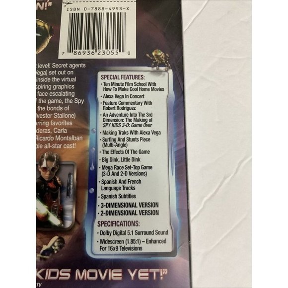 Spy Kids 3: Game Over  (3D/2D DVD) 2- Disc Collector’s Series -Good - Picture 4 of 7